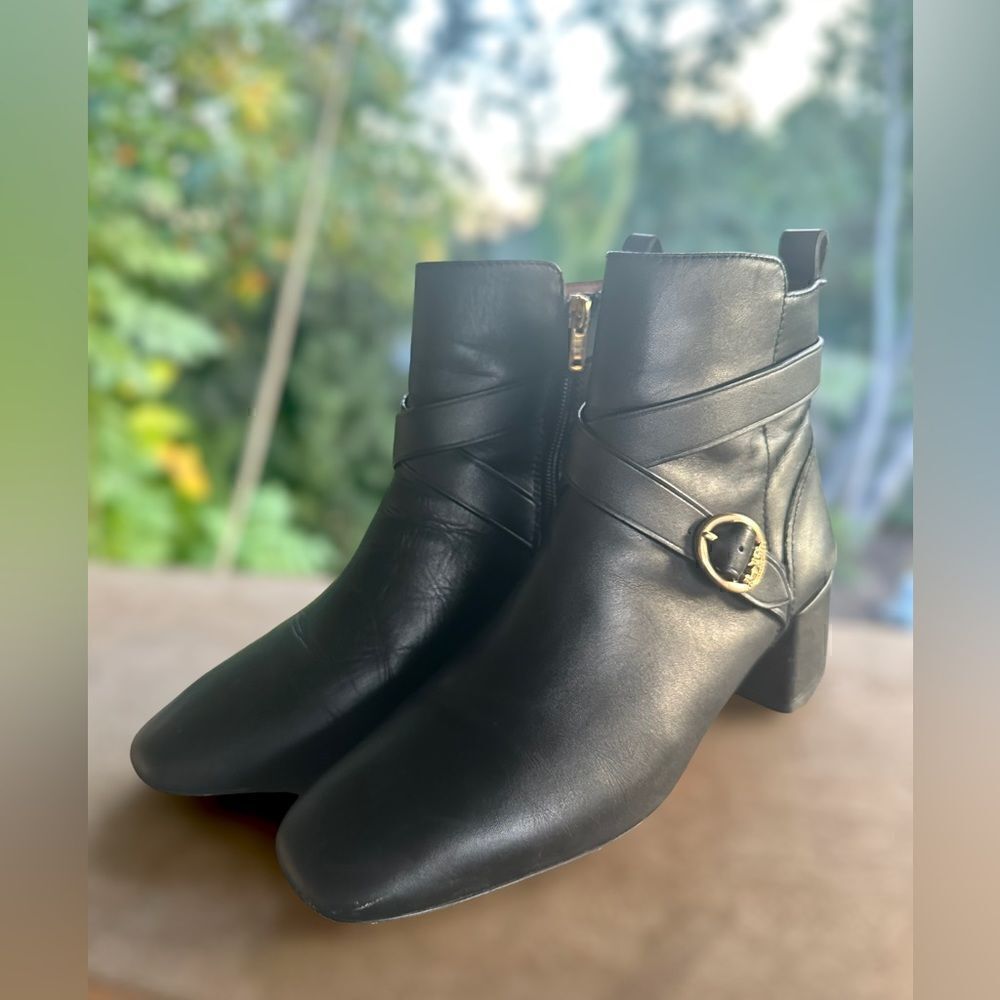 🔥🔥 COACH Nadia Bootie Black Boot Leather Size 9 - Picture 13 of 16